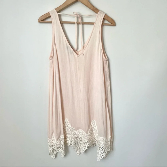 ASTR  the Label Crochet Swing Coquette Mini Dress - Picture 2 of 8